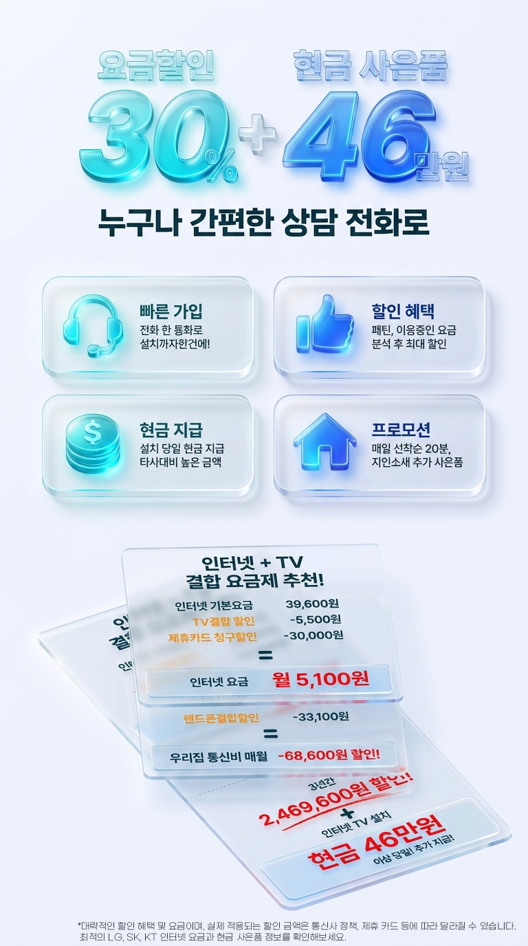 KT 인터넷 결합 할인 혜택